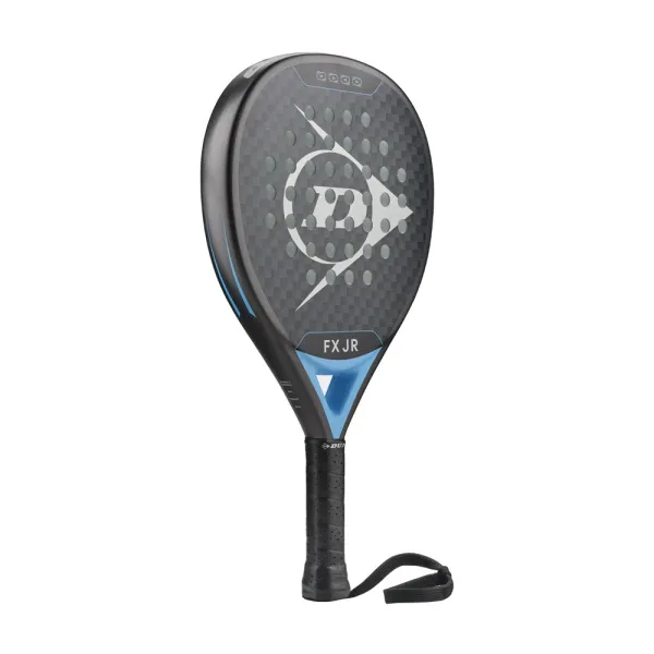 Ракетка для падела Dunlop FX Jr, 10370738, для юниоров, гибрид, графит, черно-голубой за 11&nbsp;019.40 ₽ в Тольятти