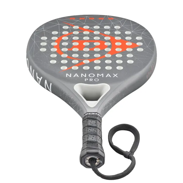 Ракетка для падела Dunlop Nanomax Pro, 10370739, для профессионалов, карбон,серо-оранжевый за 17&nbsp;248.20 ₽ в Тольятти