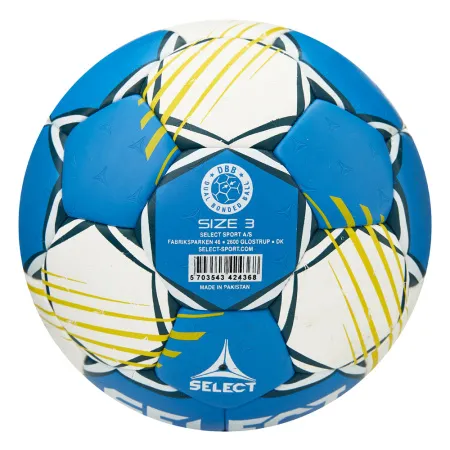 Мяч ганд. SELECT HB FORCE DB V25, 1622858205, Senior (р.3), EHF Appr,ПУ, гибр.сш., сине-белый за 8&nbsp;438.80 ₽ купить в Тольятти