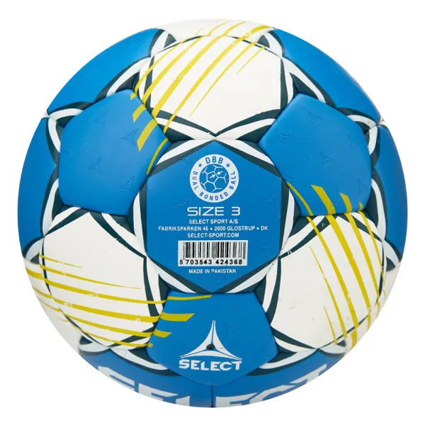 Мяч ганд. SELECT HB FORCE DB V25, 1622858205, Senior (р.3), EHF Appr,ПУ, гибр.сш., сине-белый за 8&nbsp;438.80 ₽ в Тольятти