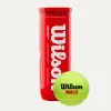 Мяч для падела Wilson Padel X3 Yellow, WR8900801001, уп.3 шт,FIP Approved войлок, нат.резина, желтый
