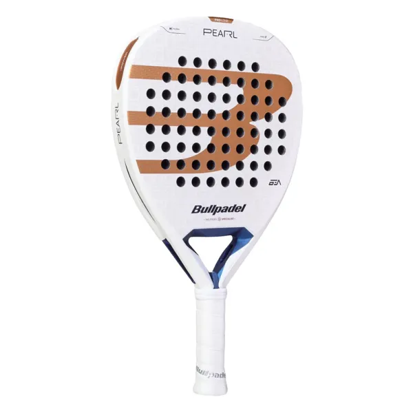 Ракетка для падела BULLPADEL Pearl 27, 497249, для проф-в, стекловолокно,карбон, бело-золотистый за 44&nbsp;319 ₽ в Тольятти