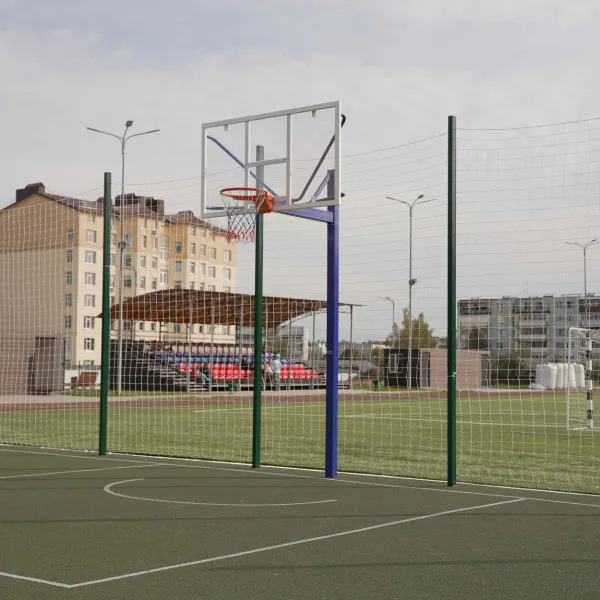 Баскетбольная стойка уличная одноопорная для игрового щита 1050х1800 мм вынос 1200 мм ZAVODSPORTA за 39&nbsp;600 ₽ в Тольятти