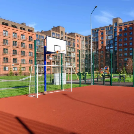 Баскетбольная стойка уличная одноопорная для игрового щита 1050х1800 мм вынос 1200 мм ZAVODSPORTA за 39&nbsp;600 ₽ купить в Тольятти