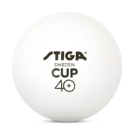 Мяч для наст. тенниса Stiga Cup ABS, 1110-2510-12, диам.40+мм, пластик, упак. 12 шт, белый за 1&nbsp;774.80 ₽ купить в Тольятти