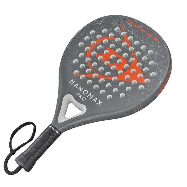 Ракетка для падела Dunlop Nanomax Pro, 10370739, для профессионалов, карбон,серо-оранжевый за 17&nbsp;248.20 ₽ в Тольятти