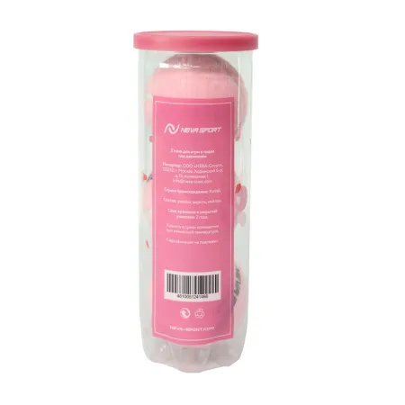 Мяч для падела NS Sakura, UAA2, уп.3 шт, сукно, нат.резина, розовый за 824.50 ₽ купить в Тольятти