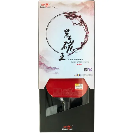 Ракетка для н/т DOUBLE FISH Black Carbon King Racket 3***, для професс.,ITTF Appr.,накл.2,1,мм за 4&nbsp;346.90 ₽ купить в Тольятти