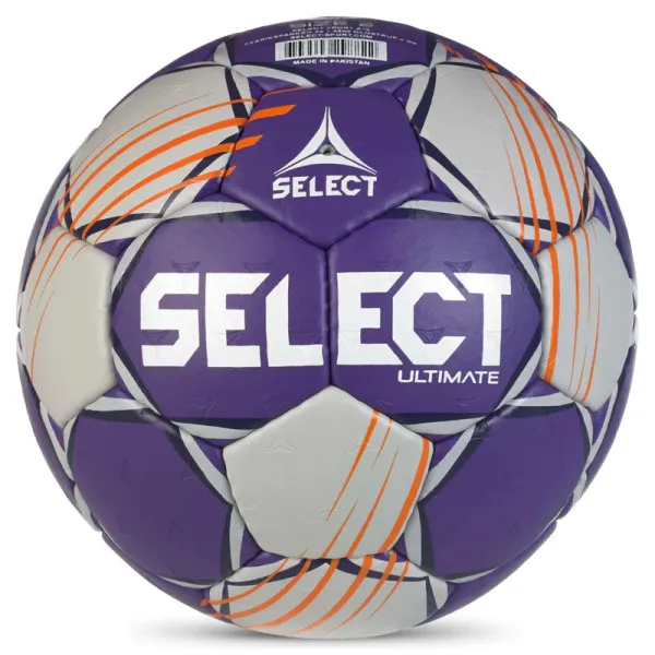 Мяч ганд. SELECT Ultimate Official EHF V24, 1612858999, Senior(р.3), EHF Appr, ПУ, руч.сш, фиол-сер за 15&nbsp;504 ₽ в Тольятти