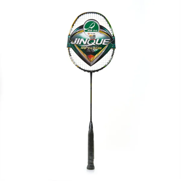 Ракетка для бадм. DOUBLE FISH JINQUE QT-1603, для продвинутых,графит со струнам,литой,черный
