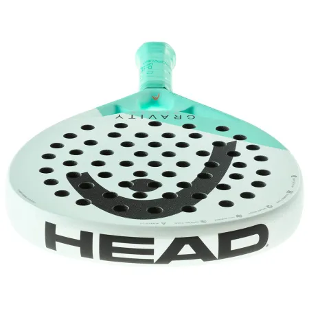 Ракетка для падела HEAD Gravity Motion, 224014, для продвинутых игроков, карбон, бело-бирюзовый за 23&nbsp;604.50 ₽ купить в Тольятти