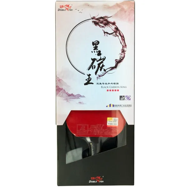 Ракетка для н/т DOUBLE FISH Black Carbon King Racket 5*****, для професс.,ITTF Appr.,накл.2,1,мм за 6&nbsp;434.50 ₽ в Тольятти