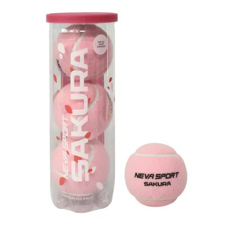 Мяч для падела NS Sakura, UAA2, уп.3 шт, сукно, нат.резина, розовый за 824.50 ₽ купить в Тольятти