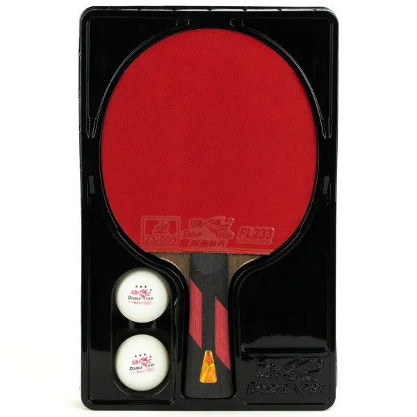 Ракетка для н/т DOUBLE FISH 7A+C, для професс.,ITTF Appr.,накл.2,1мм,+ 2 мяча V40+мм ITTF Appr за 3&nbsp;559.80 ₽ в Тольятти