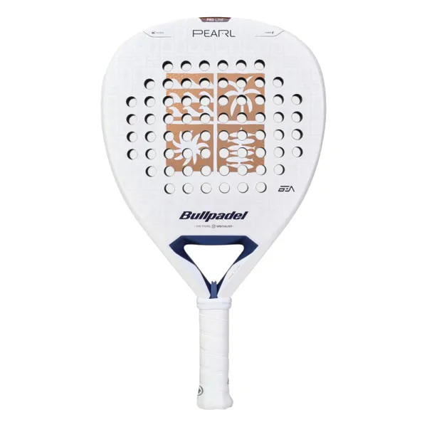 Ракетка для падела BULLPADEL Pearl 27, 497249, для проф-в, стекловолокно,карбон, бело-золотистый за 44&nbsp;319 ₽ в Тольятти