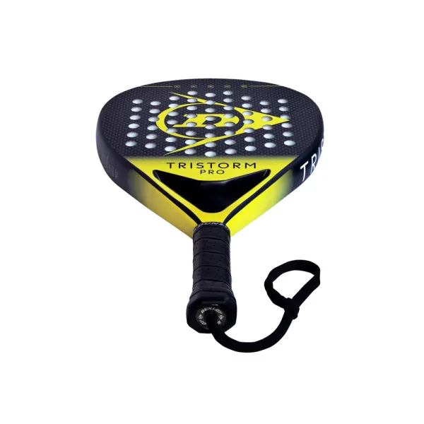 Ракетка для падела Dunlop Tristorm Pro, 10359946, для опытных игроков, графит, черно-желтый за 19&nbsp;643.50 ₽ в Тольятти