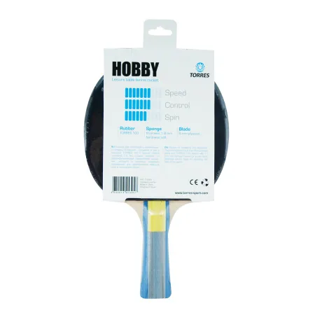 Ракетка для н/т TORRES Hobby, TT0003, для любителей, накладка 1,8 мм, конич. ручка за 875.50 ₽ купить в Тольятти