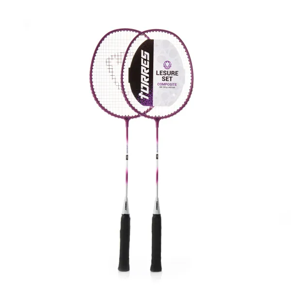 Набор для бадм. TORRES Leisure Set, BD23520, для начинающ.,стал. стерж, алюм. обод, со струнами,фиол