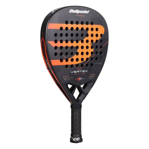 Ракетка для падела BULLPADEL Vertex Advance, 494414, для проф. и любителей, карбон, черно-оранжевый за 21&nbsp;559.40 ₽ в Тольятти