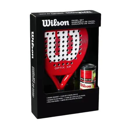 Набор для падела WILSON Optix XP Padel KIT, WR202110U2, ракетка + 3мяча, красный за 20&nbsp;362.60 ₽ купить в Тольятти